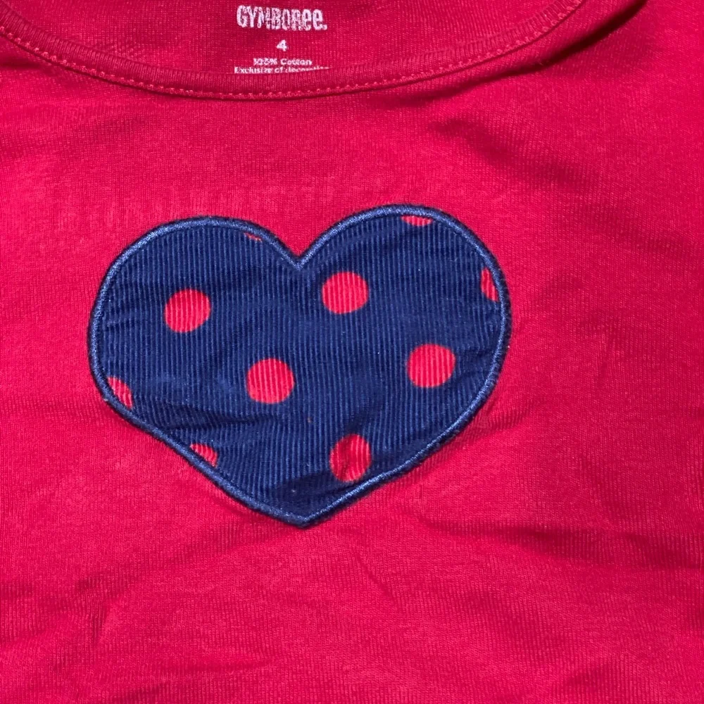 Gymboree Outfit Long Sleeve Heart Shirt With Matching Corduroy Skirt Size 4T